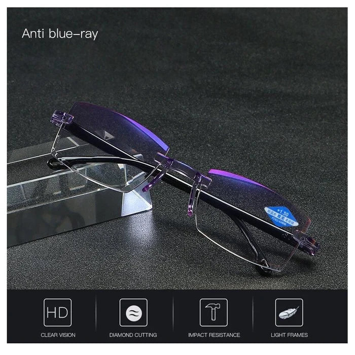 Idol High hardness Anti Blue Light Intelligent Dual Focus Reading Glasses