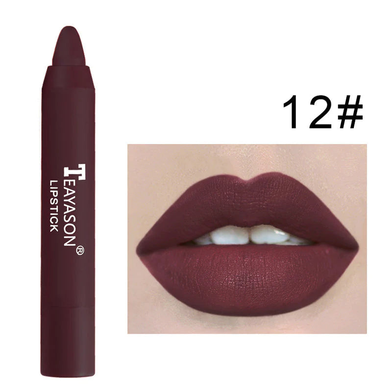 12 Color Matte Lipstick Pen