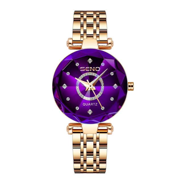 Women Idol Ocean Watch Fashion Crystal Ladies Quartz